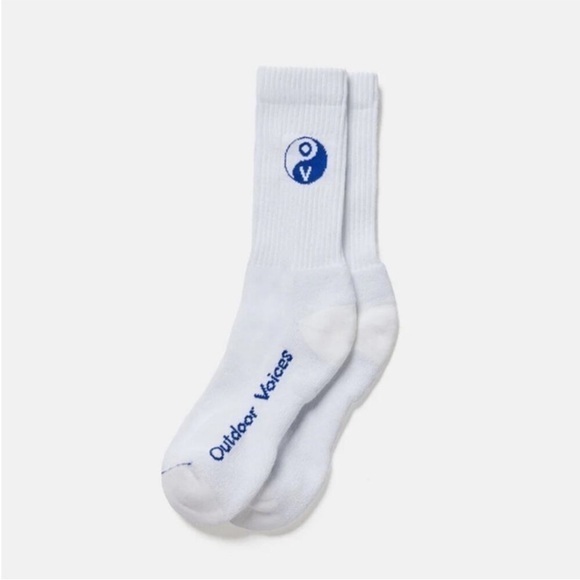Outdoor Voices Graphic Crew Socks Women’s size S/M NWT - Picture 1 of 3